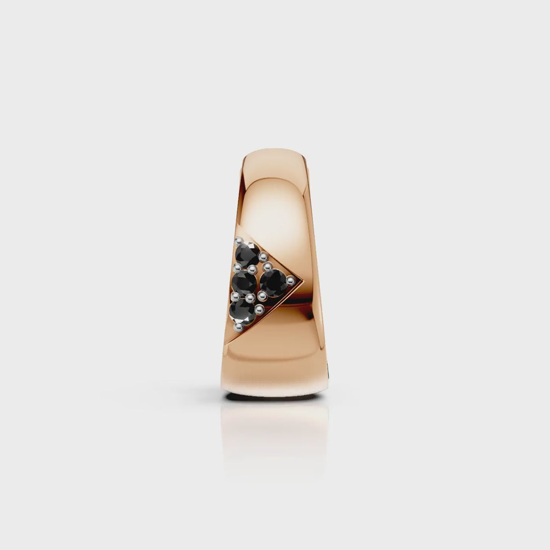 Black Vertex Hoop