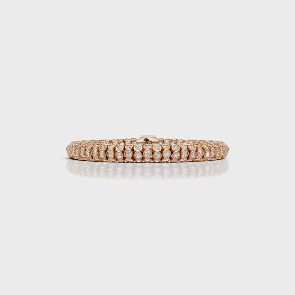 Classic White Diamond Rope Bracelet