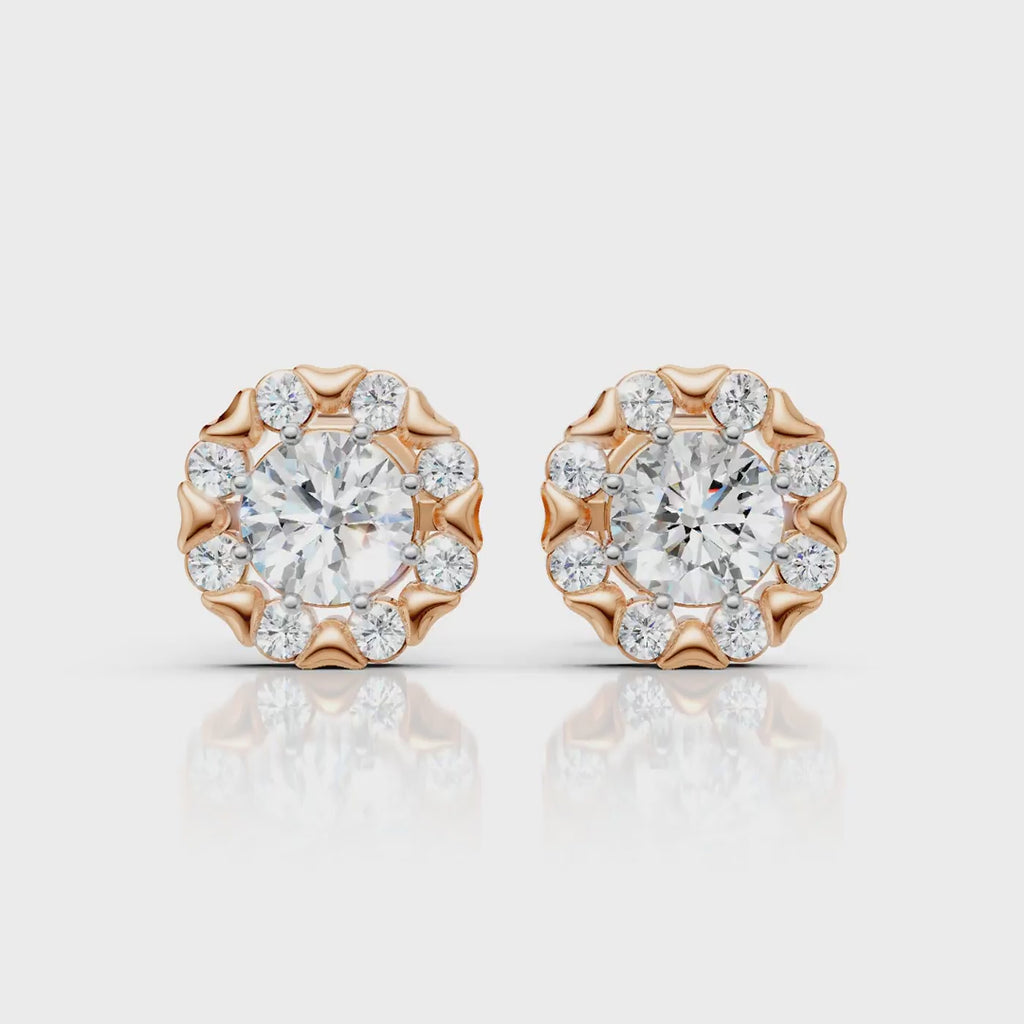 Snow Blossom Diamond Earrings (1 Pair)