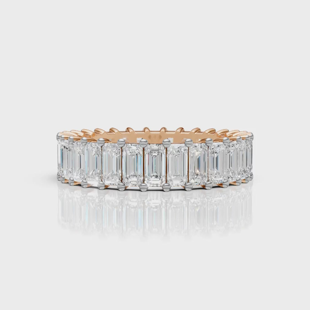 Emerald Eternity Diamond Band