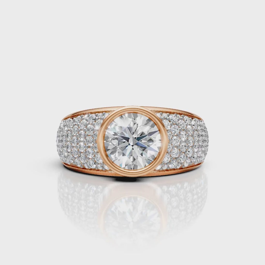 Royal Halo Bezel Ring