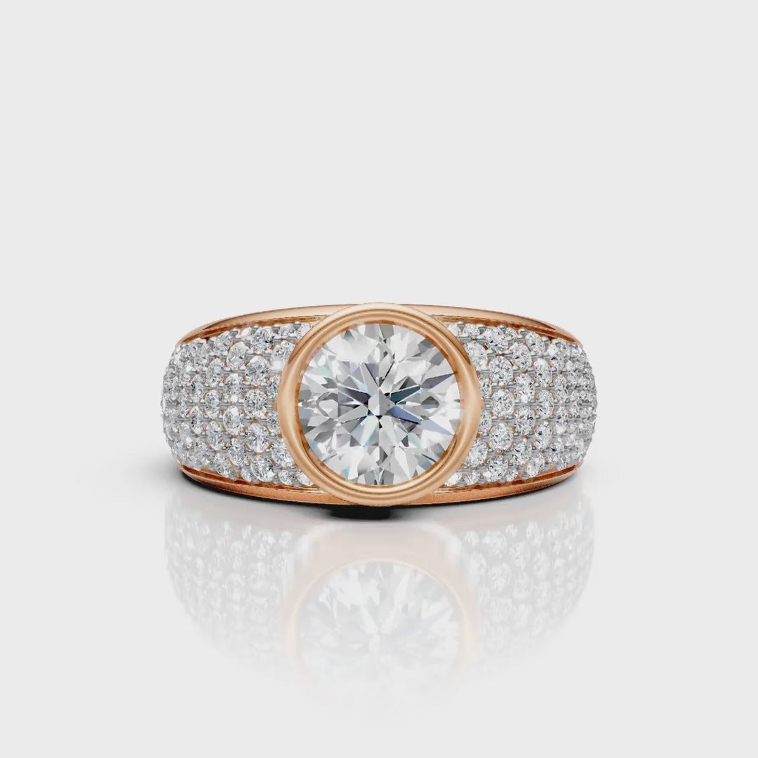 Royal Halo Bezel Ring