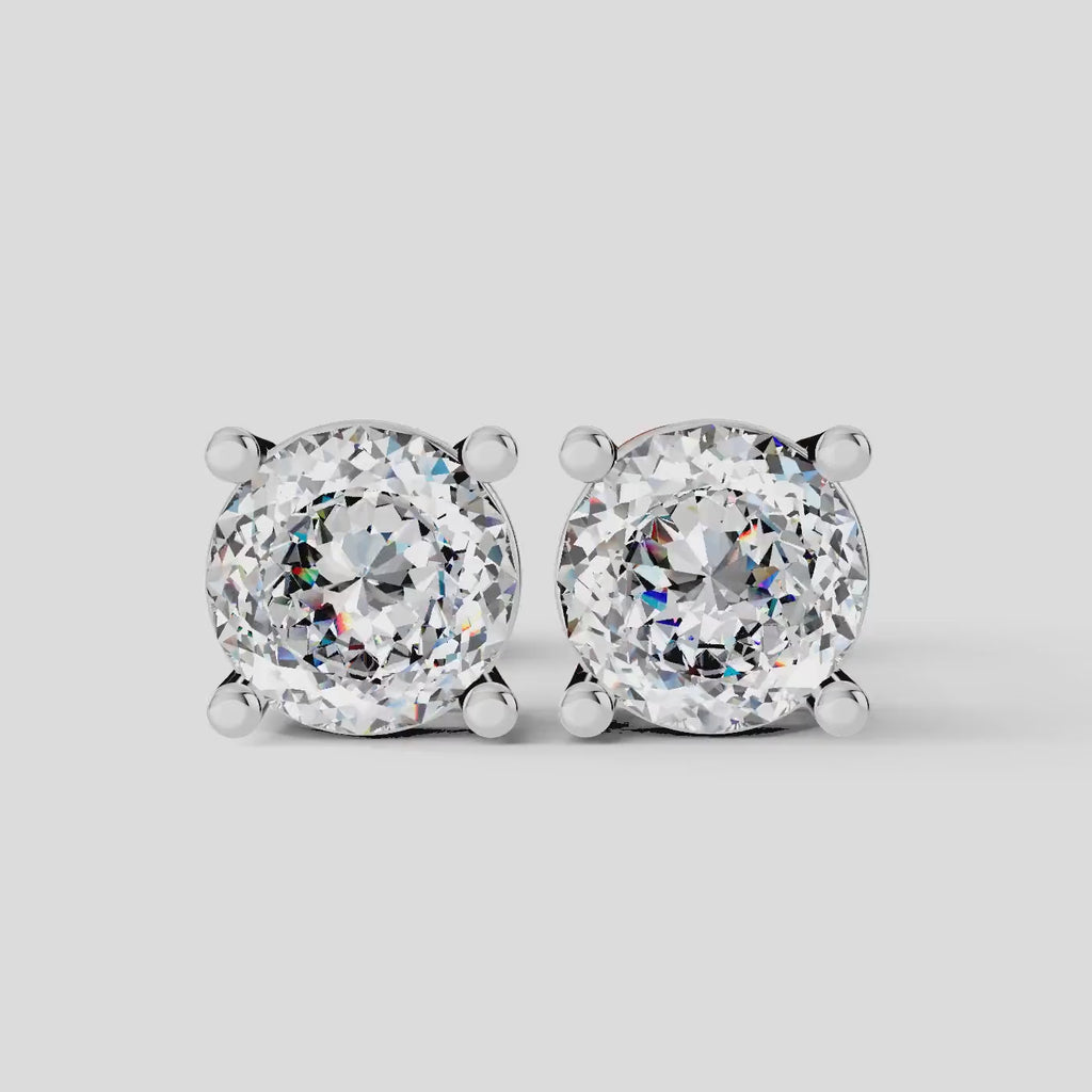 1 CT Portuguese Cut Earring (1 Pair)