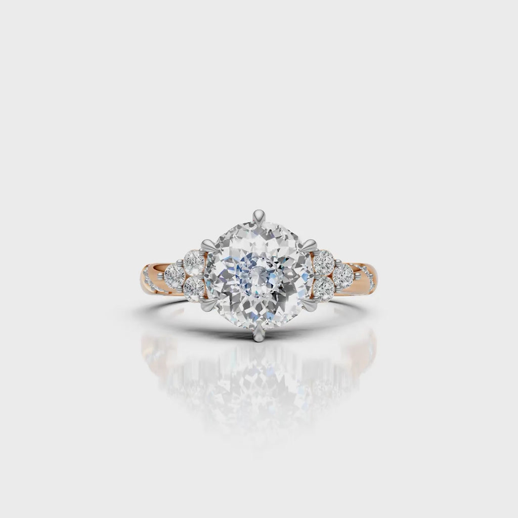 Portuguese Solitaire Diamond Accent Ring