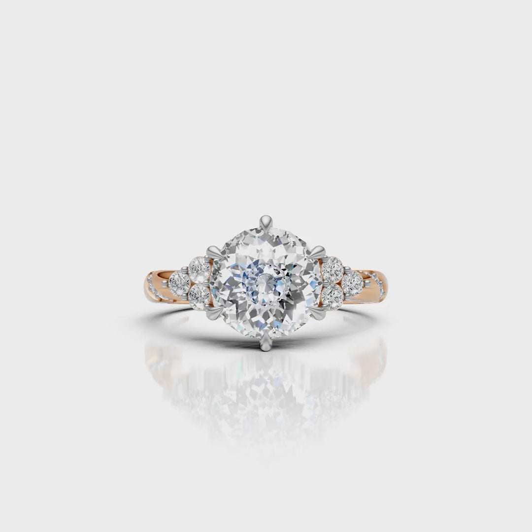 Portuguese Solitaire Diamond Accent Ring
