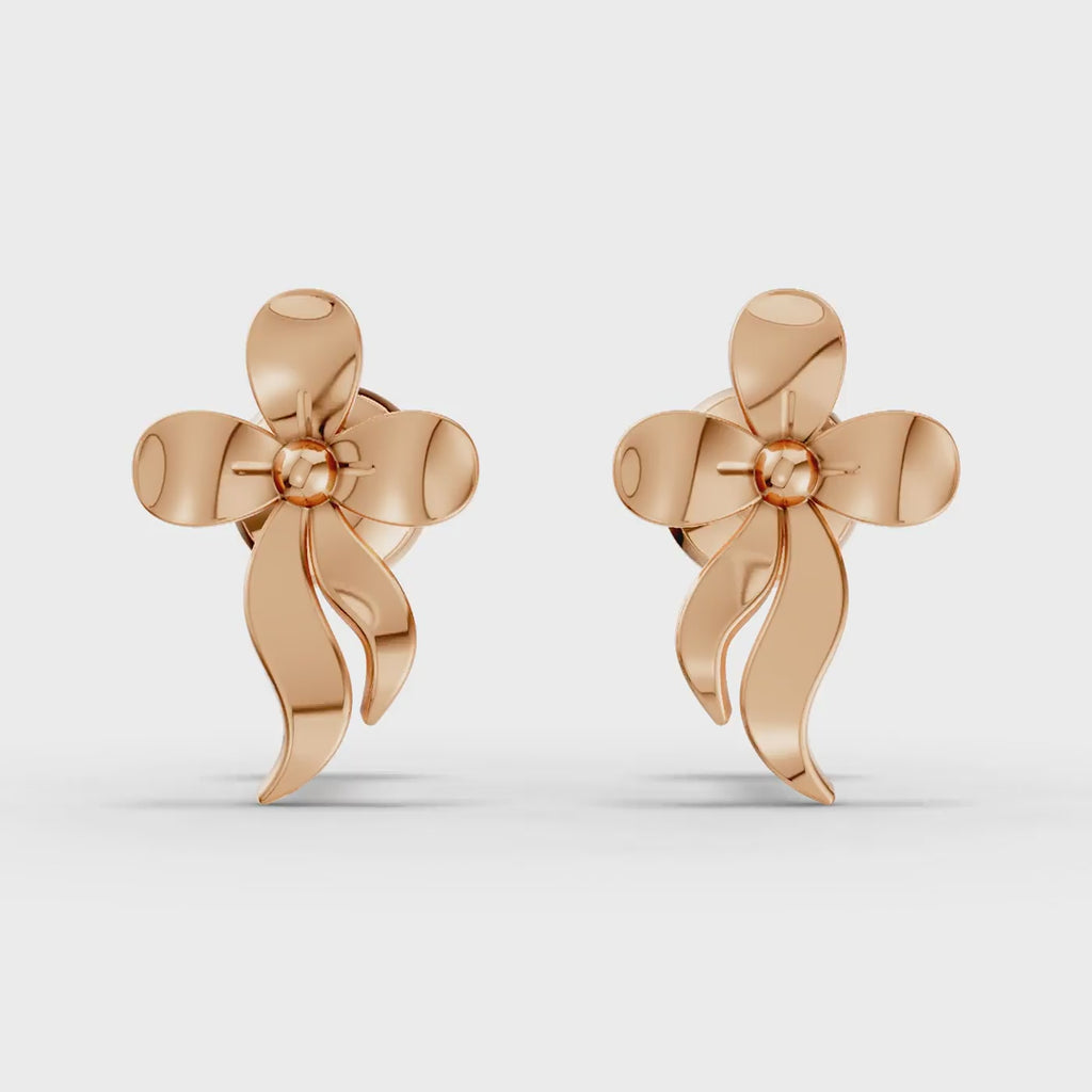 Minimal Flower Shape Earrings (1 Pair)