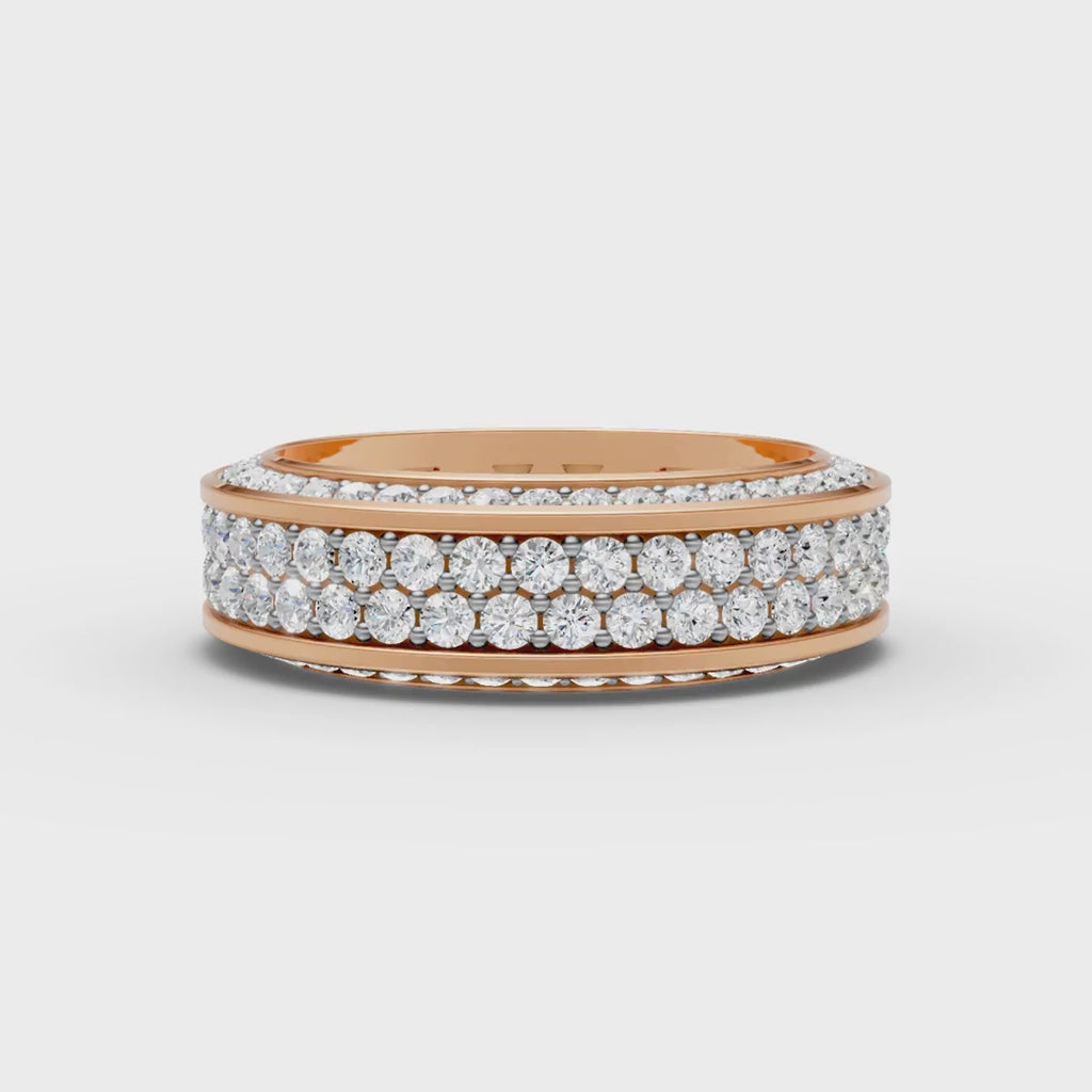 Multi-Row Sparkle Ring