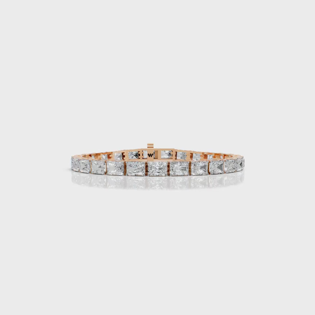 Radiant Cut Diamond Tennis Bracelet