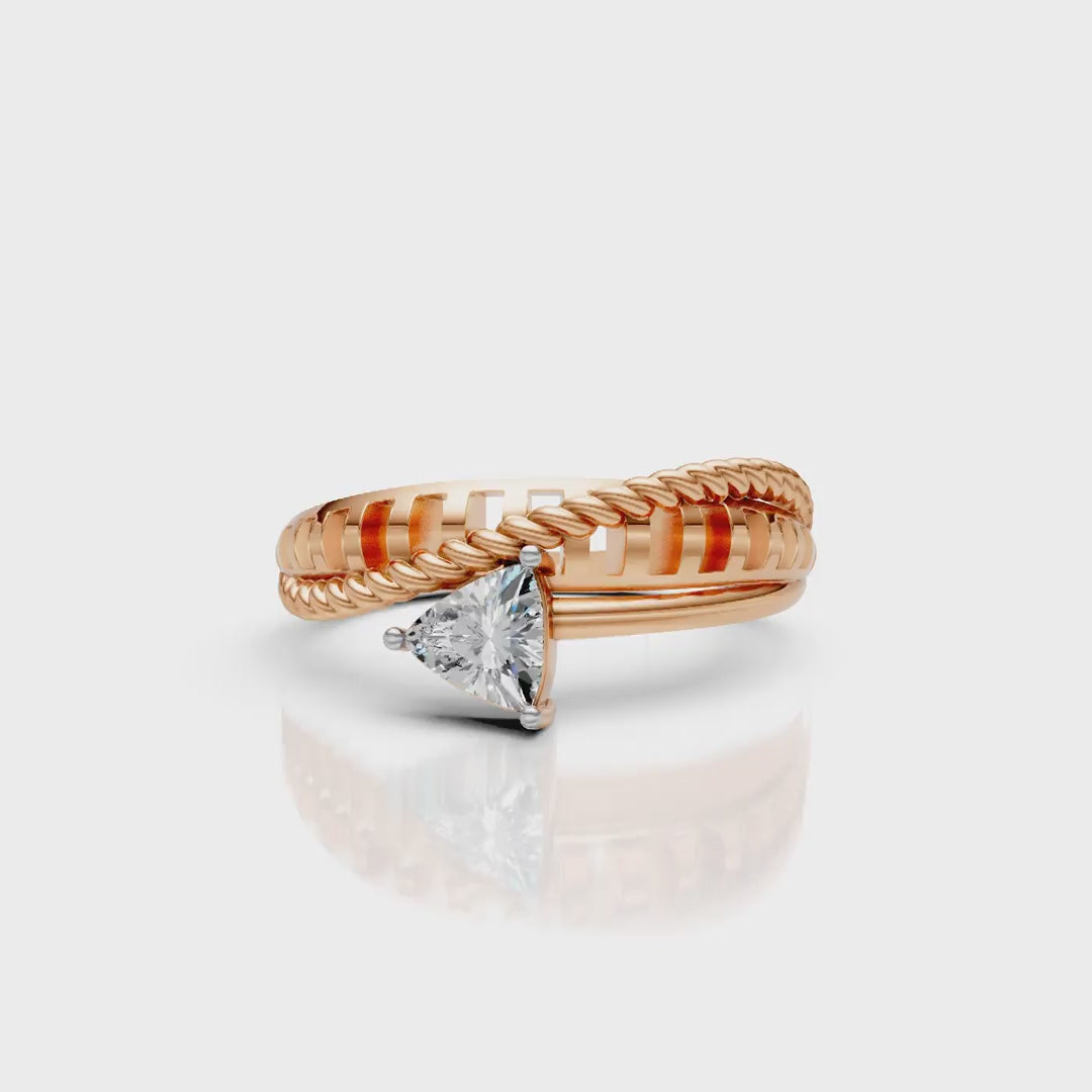 Trillion Twist Ring
