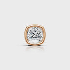 Cushion Square Shaped Bezel Setting Earring ( 1 PC)