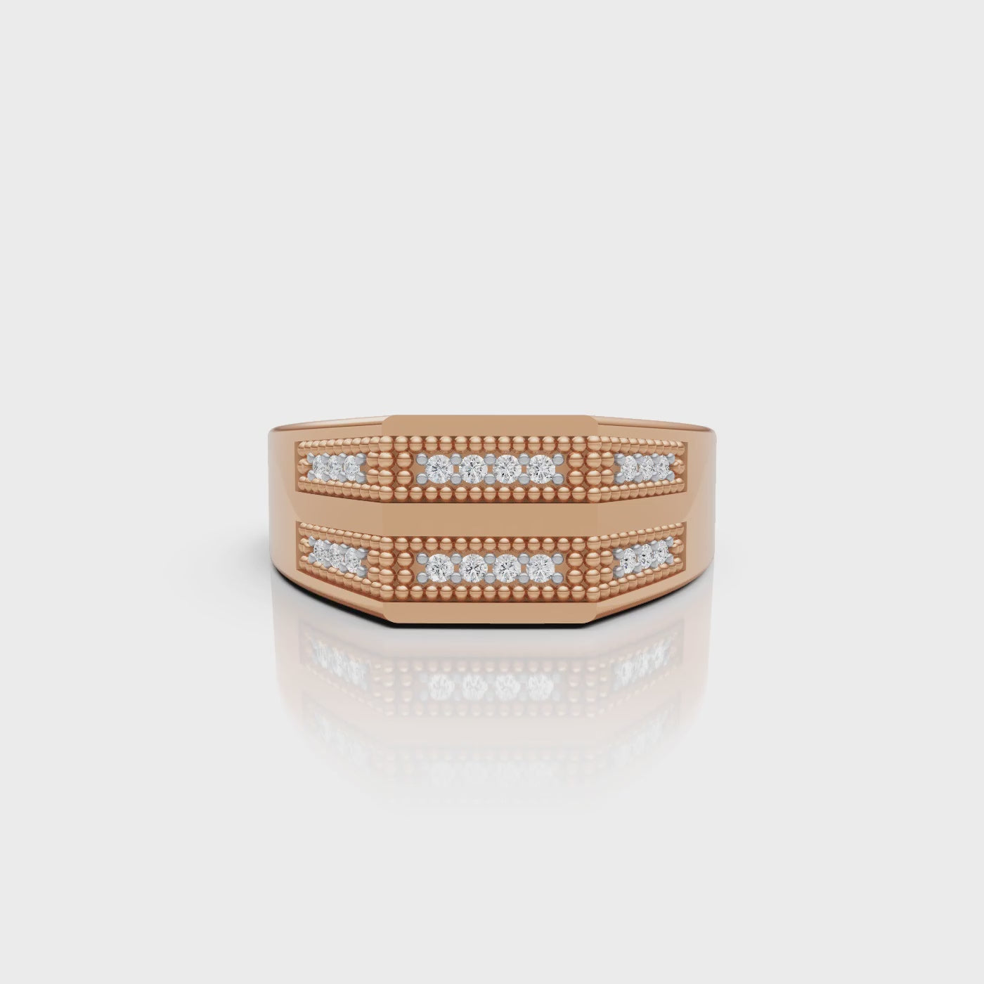 Double Line Diamond Ring