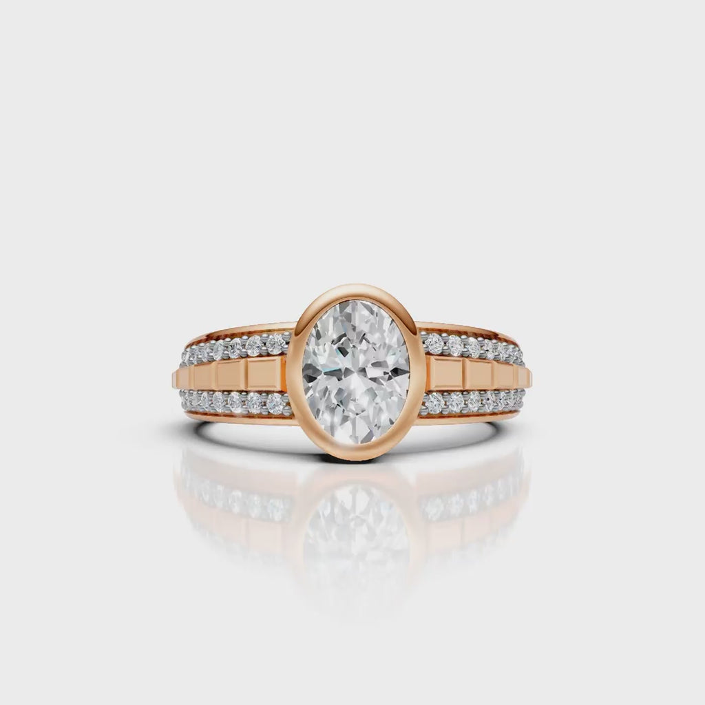 Halo Bezel Diamond Ring