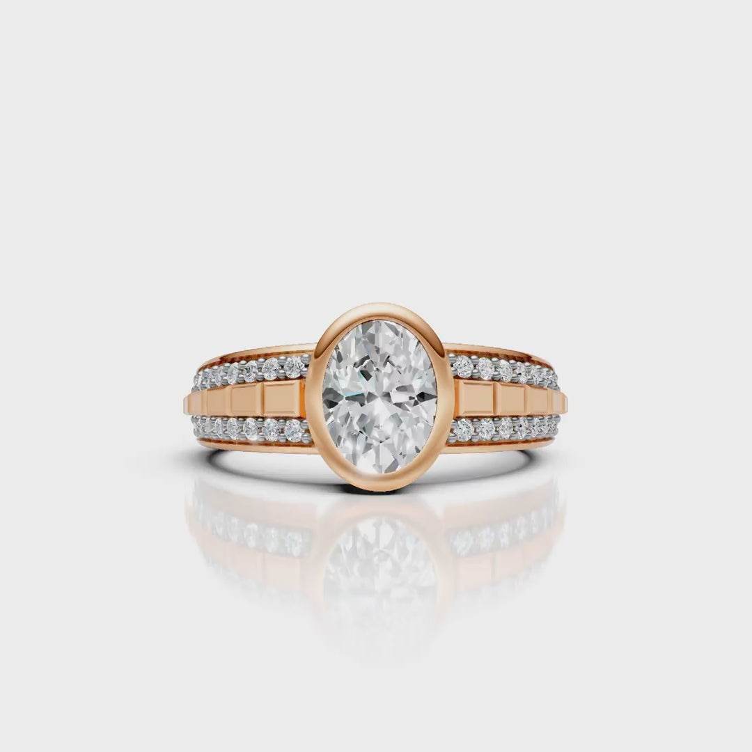 Halo Bezel Diamond Ring