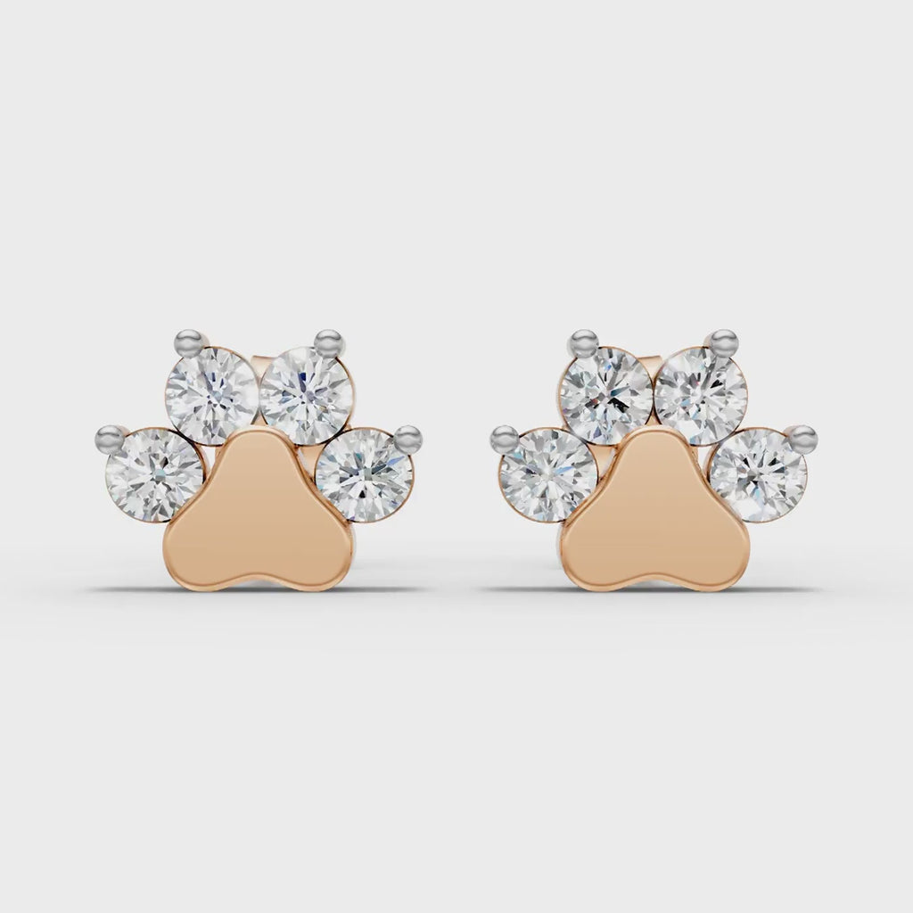 Paw Print Earring (1 Pair)