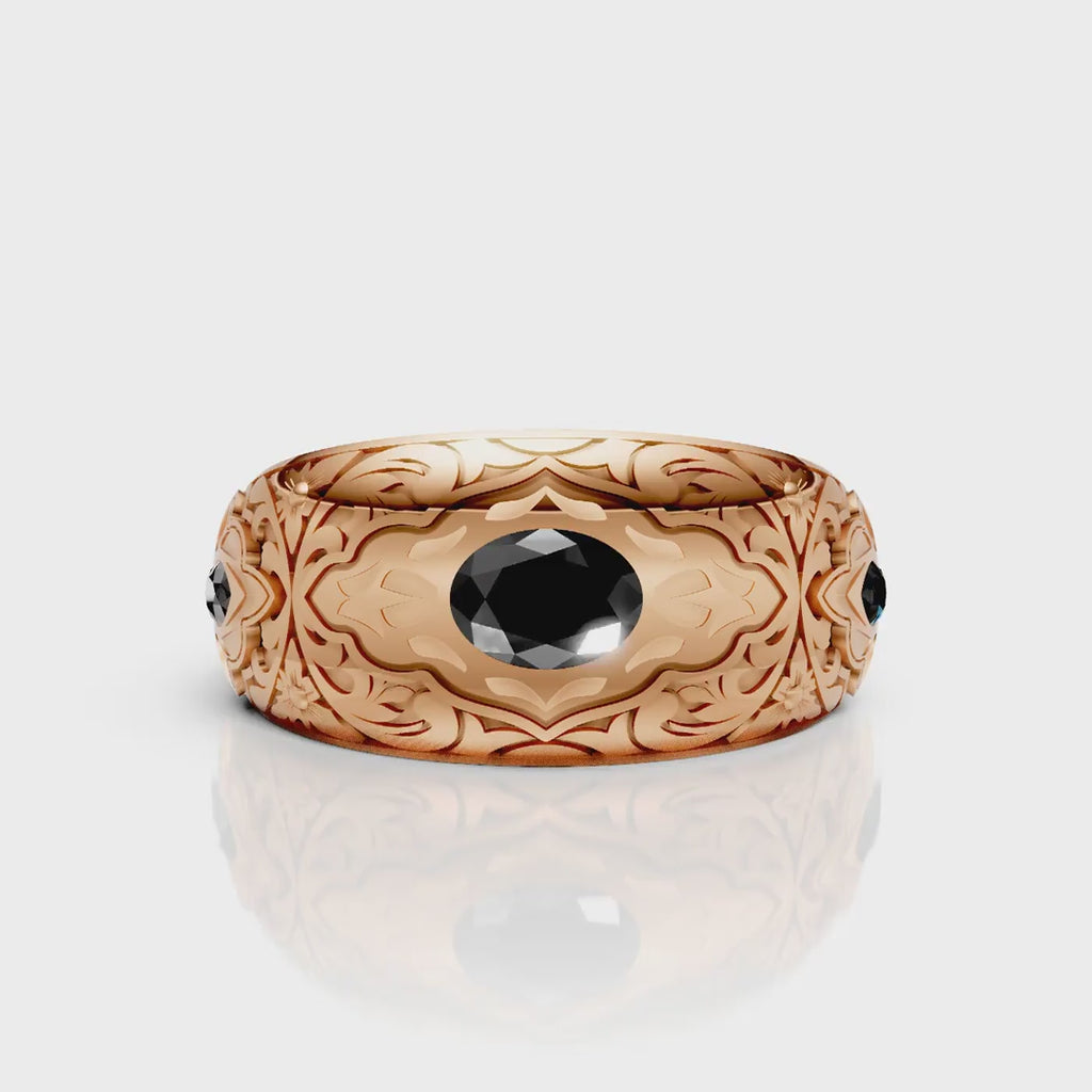 Royal Noir Signet Ring