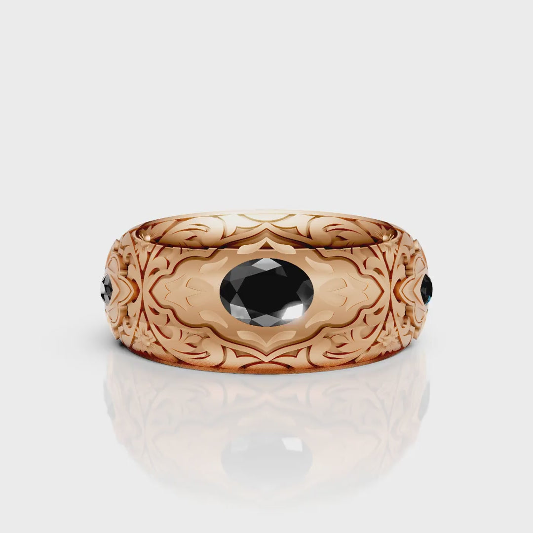 Royal Noir Signet Ring