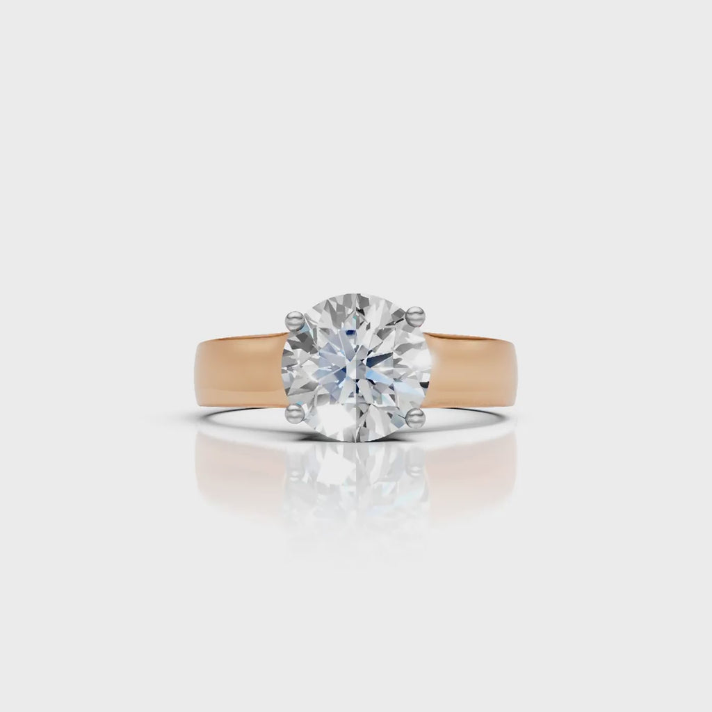 Classic Crown Solitaire Ring