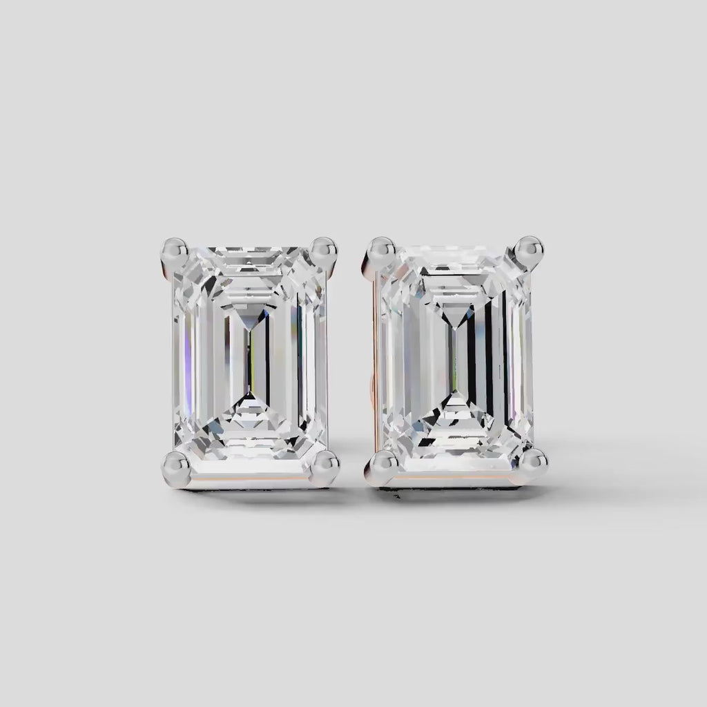 Emerald Shape Earrings (1 PAIR)