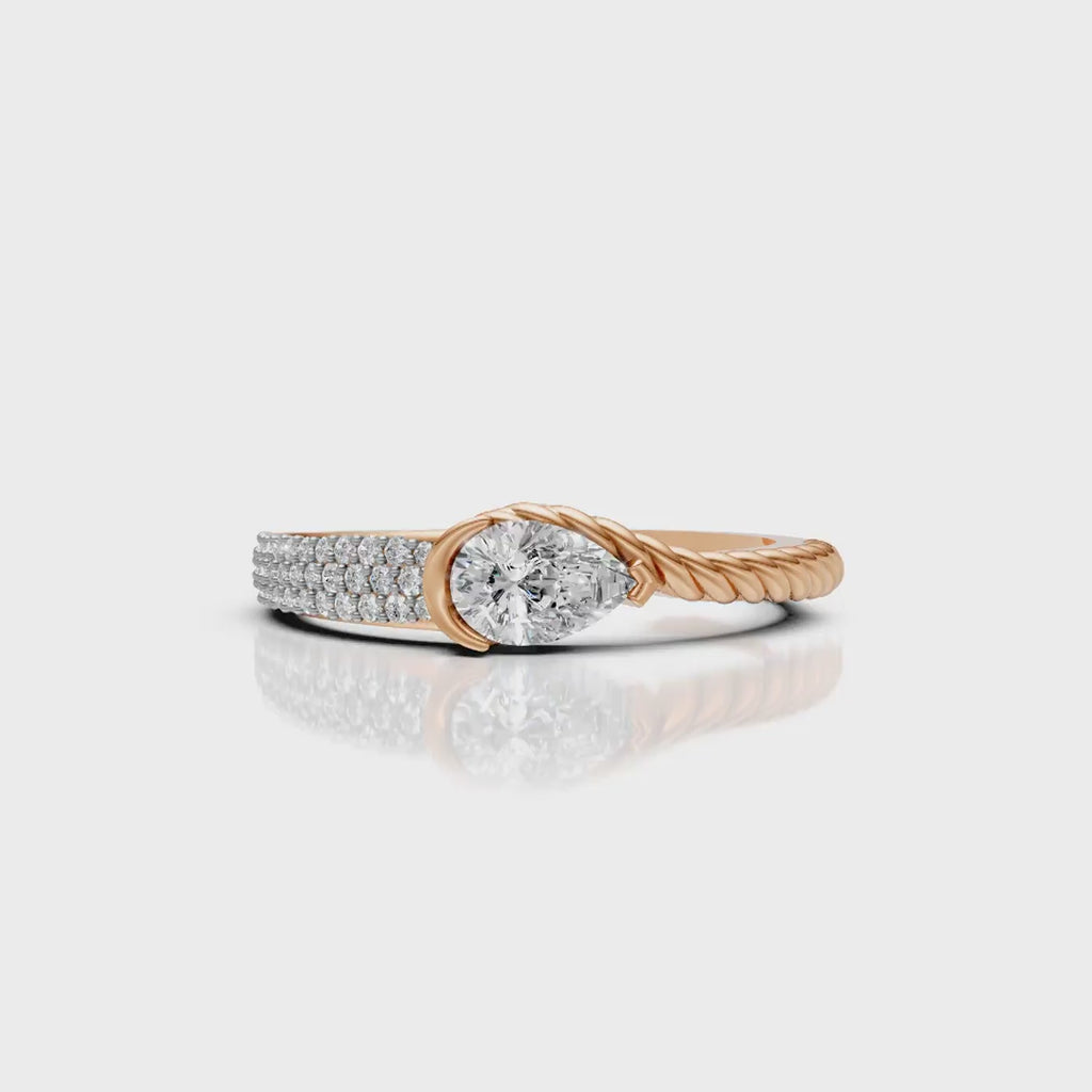 Twisted Solitaire Ring