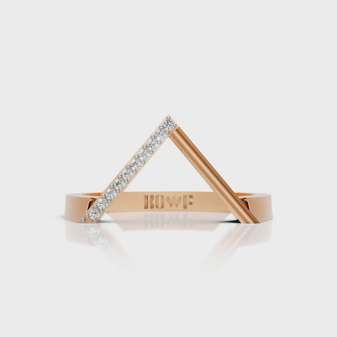 Prism Triangle Diamond Ring