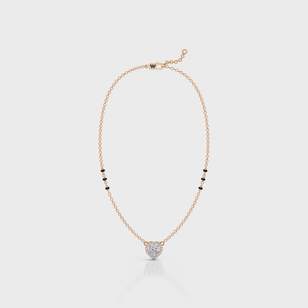 Heart Halo Moissanite Pendant