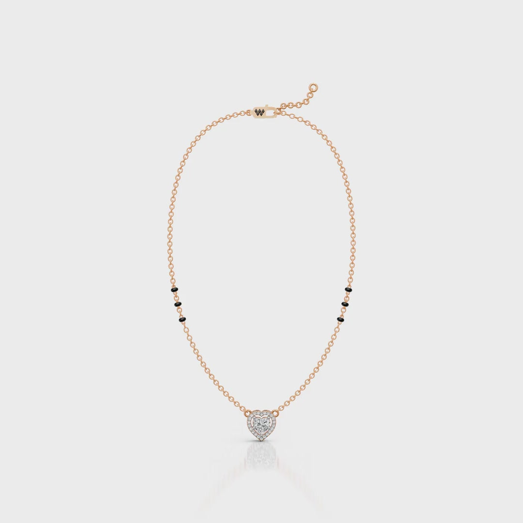 Heart Halo Moissanite Pendant