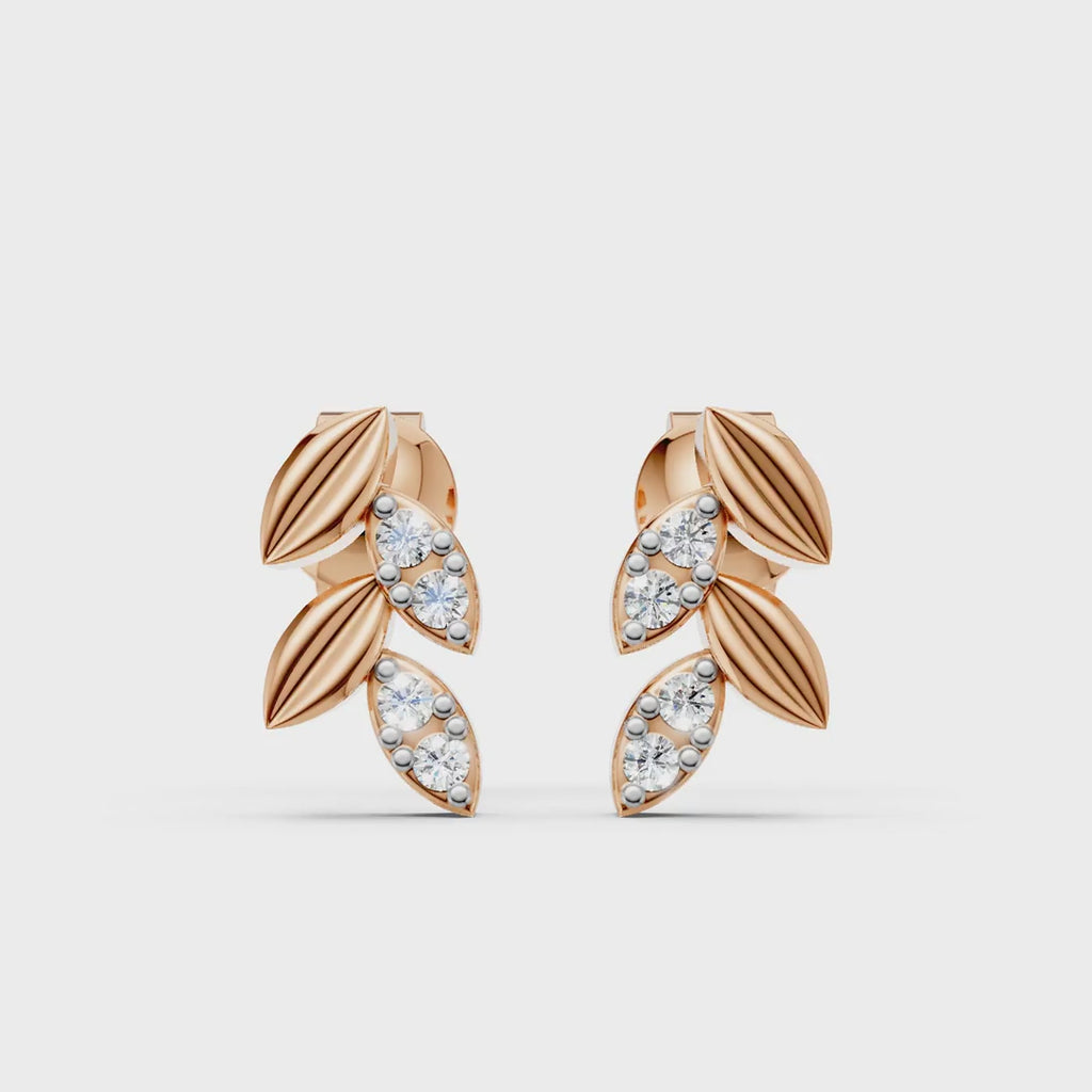 Leaf Drop Accent Earrings (1 Pair)