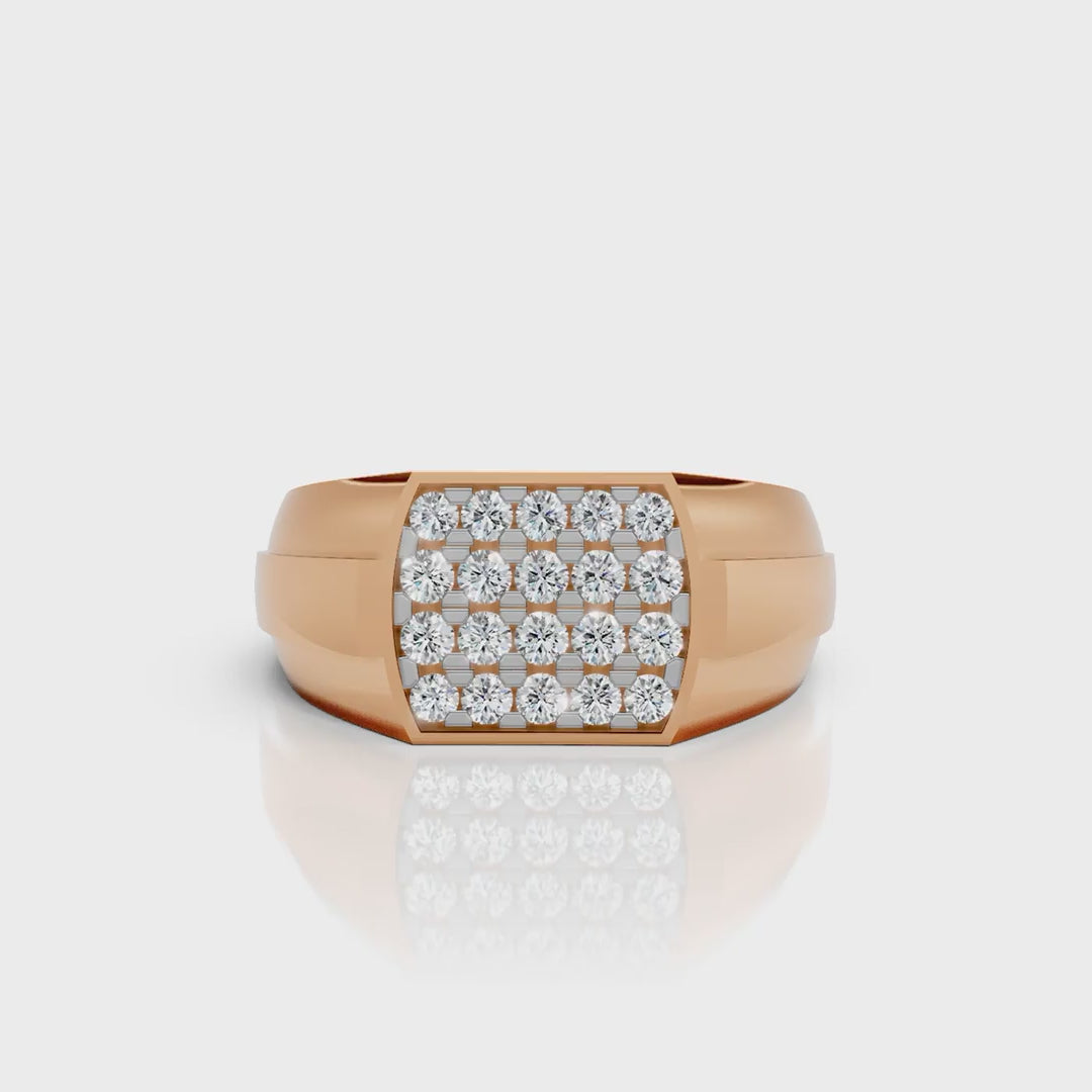 Pave Diamond Men's Ring