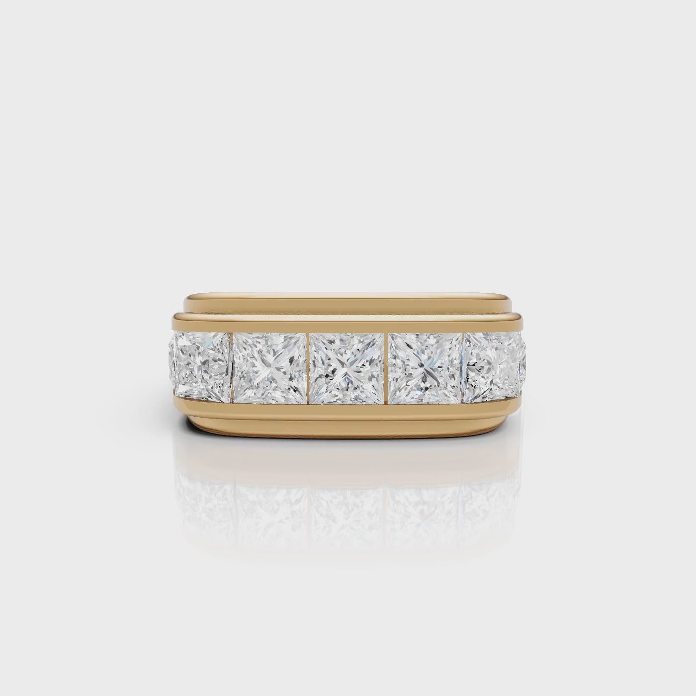 Princess-Cut Band Ring