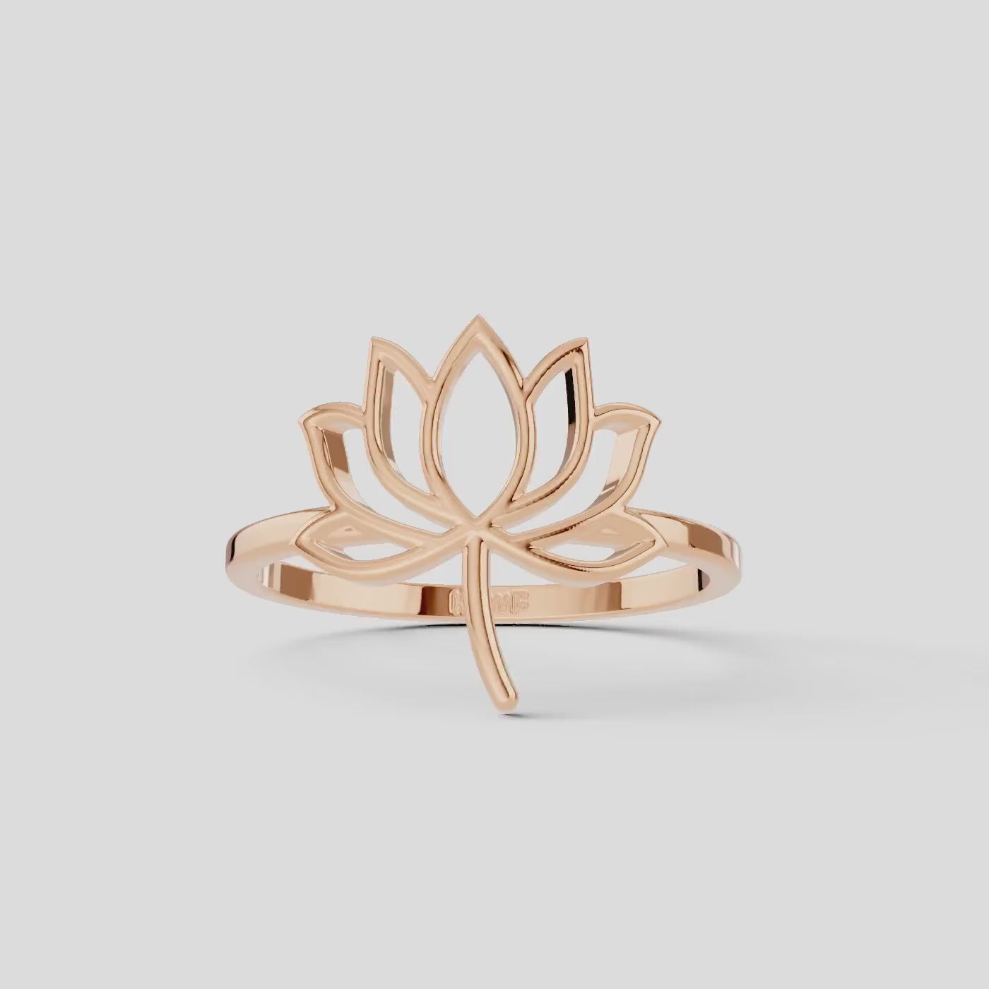925 Sterling Silver Lotus Ring