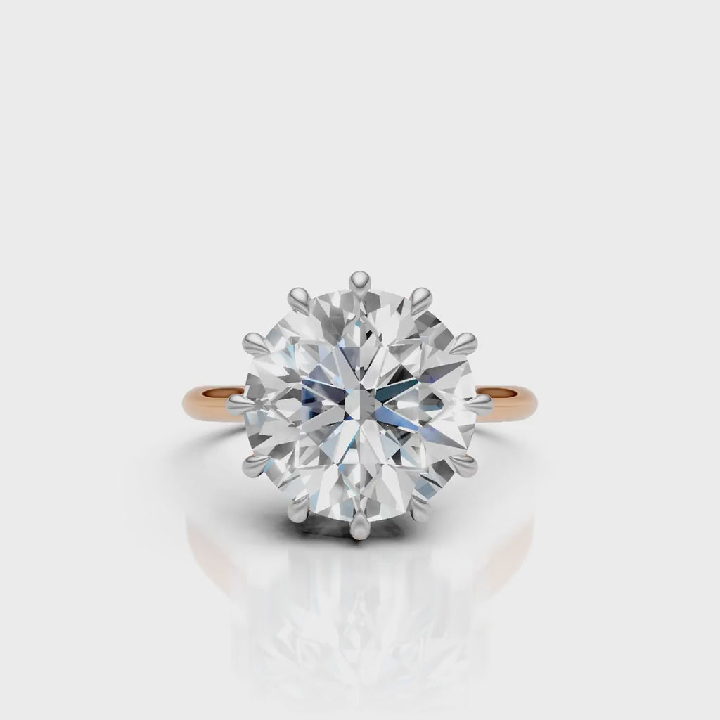 Royal Crown Solitaire Diamond Ring