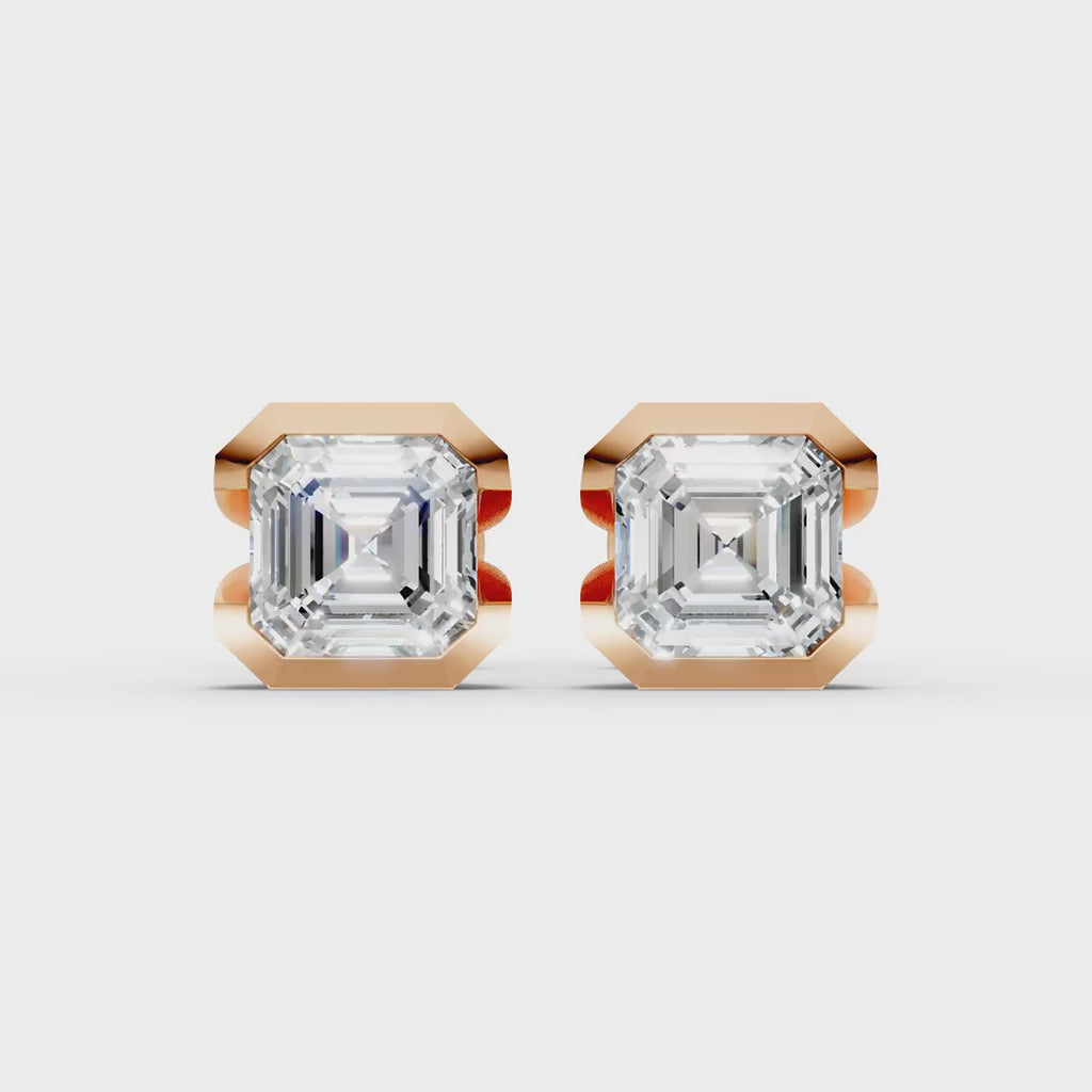 Asscher Vault Earring (1 Pair)