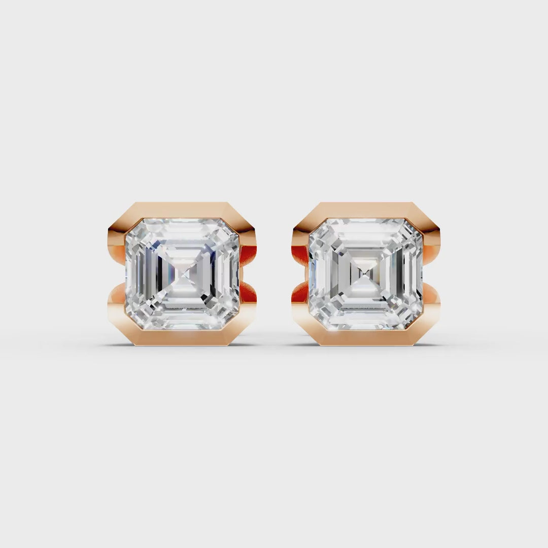 Asscher Vault Earring (1 Pair)