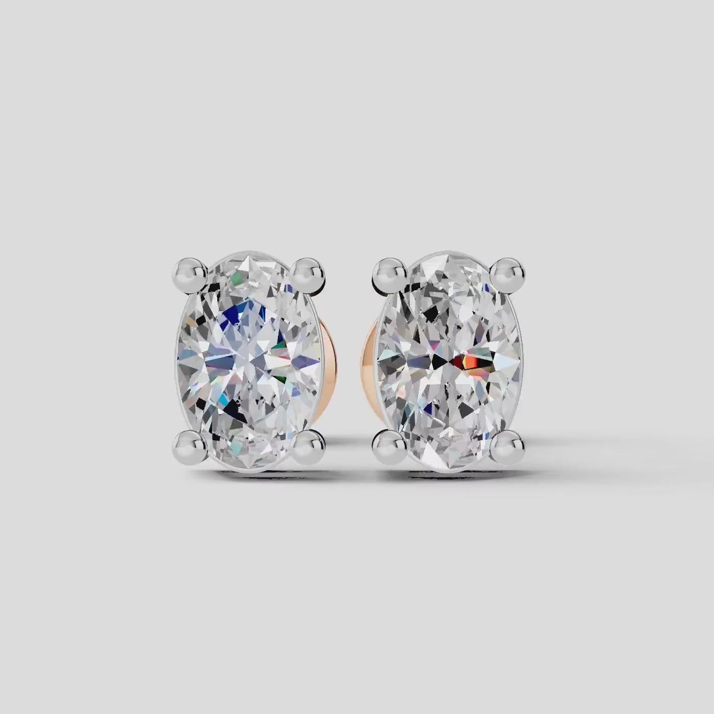Oval Shape Earrings (1 PAIR)