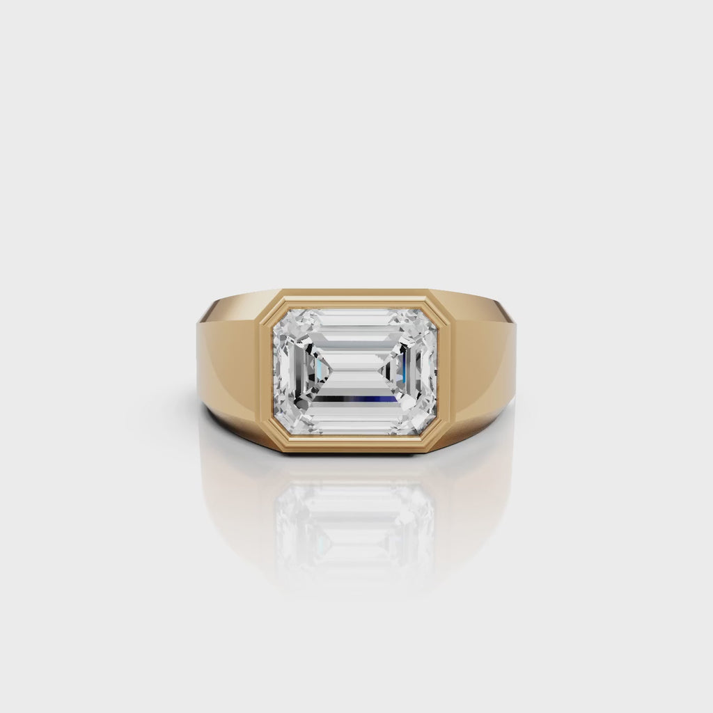 Emerald Bezel Ring