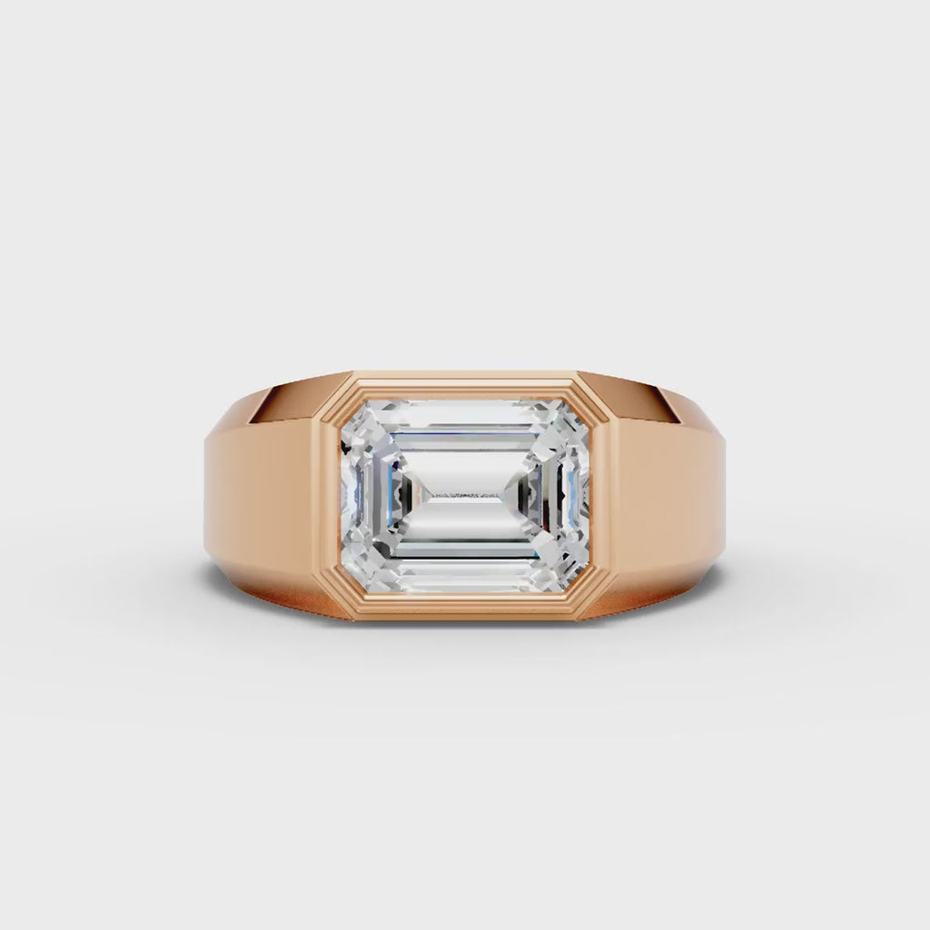 Emerald Bezel Ring