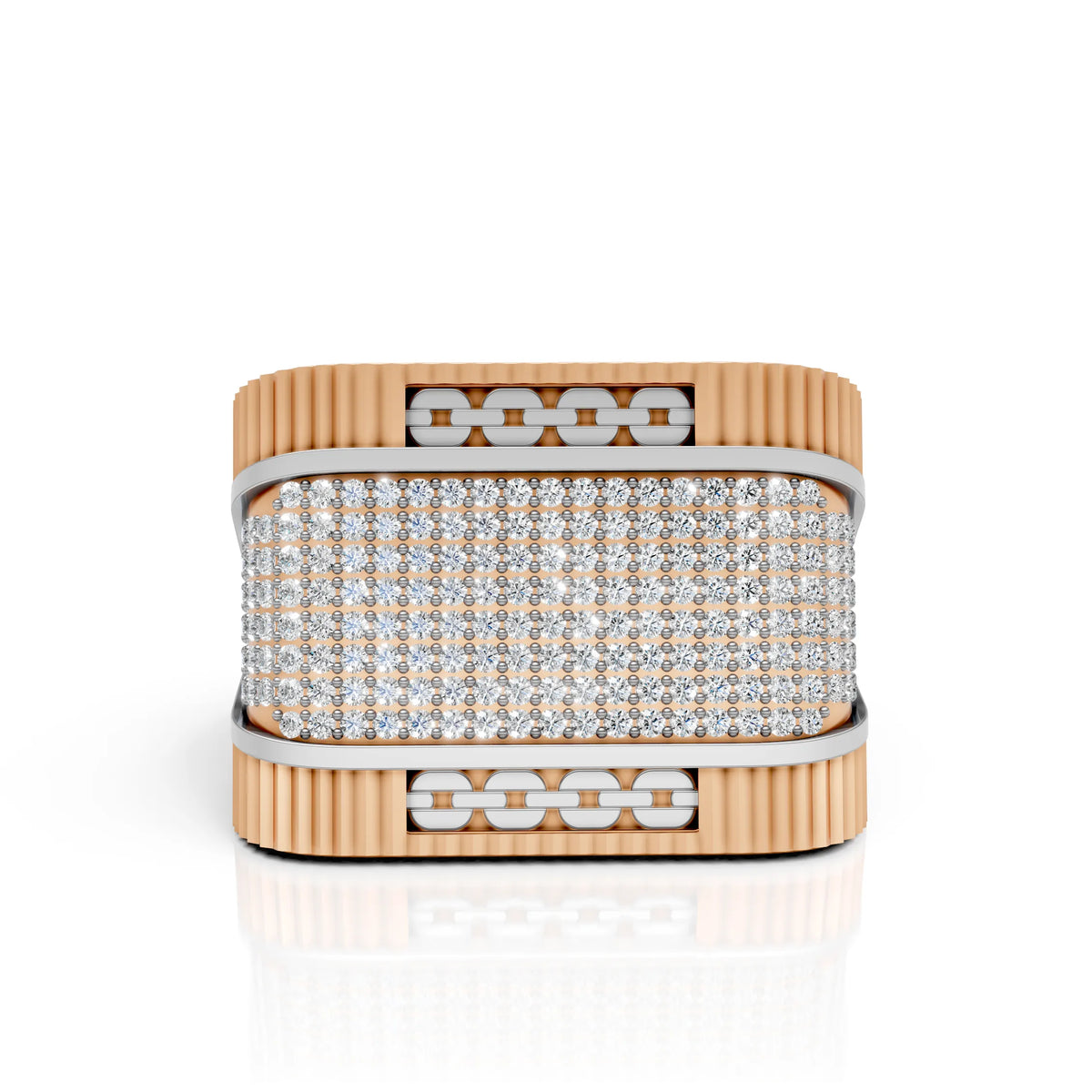Bold Diamond Statement Men’s Ring