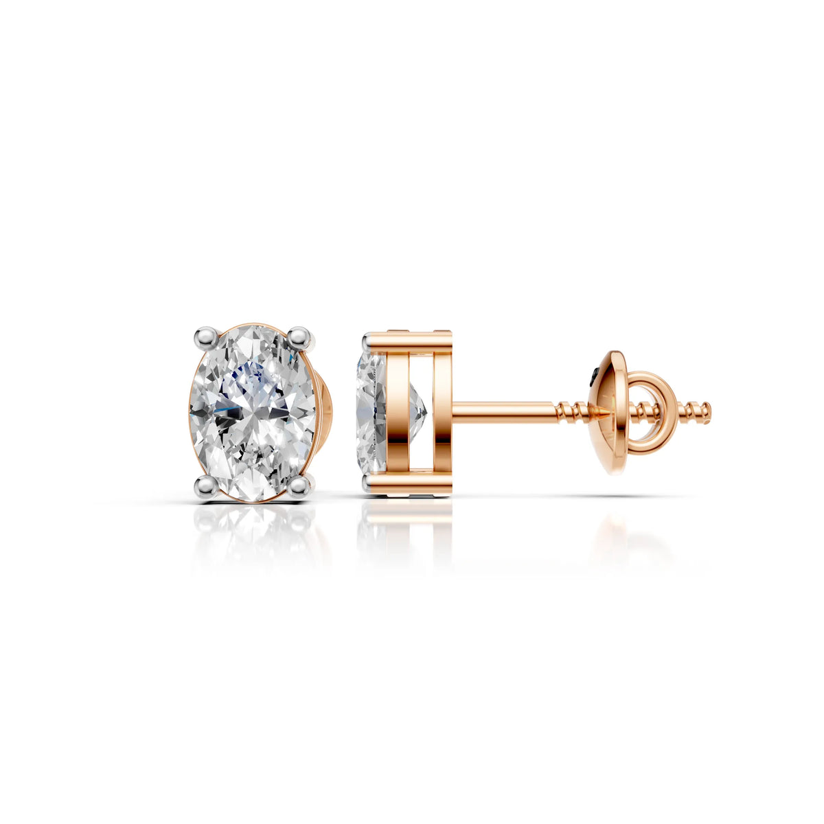 Oval Shape Earrings (1 PAIR)