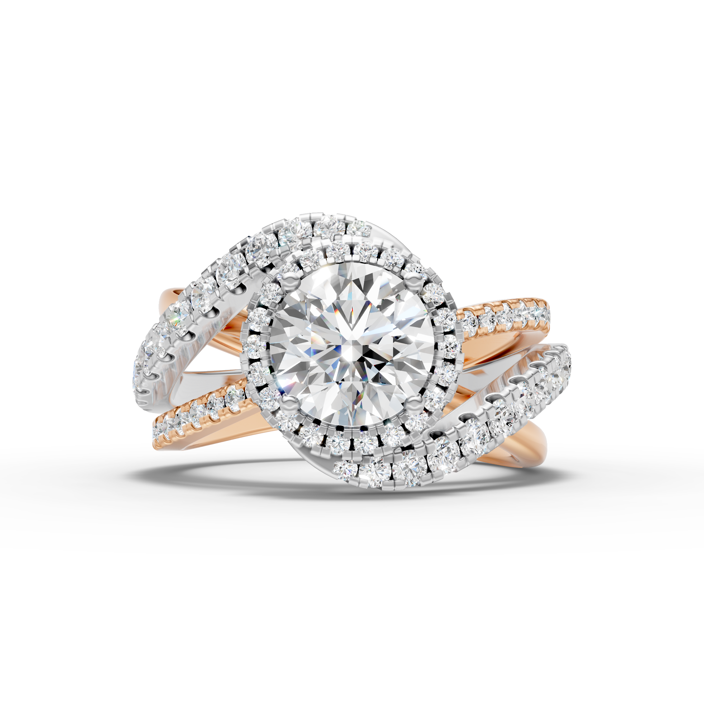 Dual Tone Twist Ring