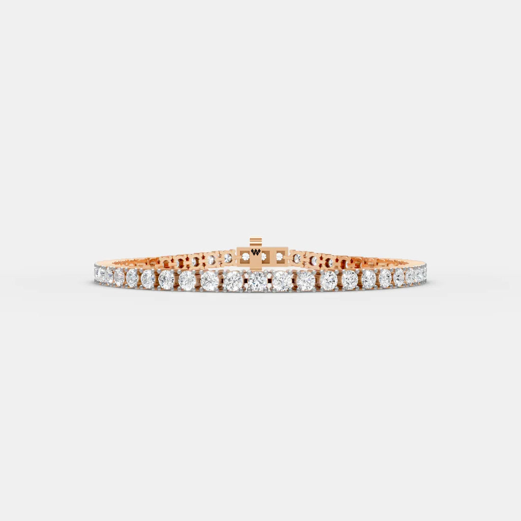 3.5 MM Round Shaped Tennis Bracelet