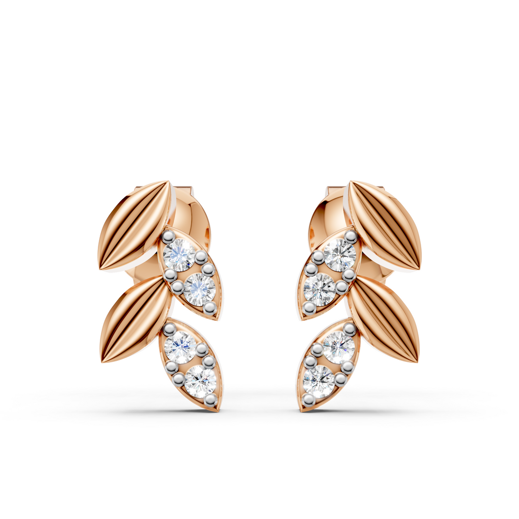 Leaf Drop Accent Earrings (1 Pair)