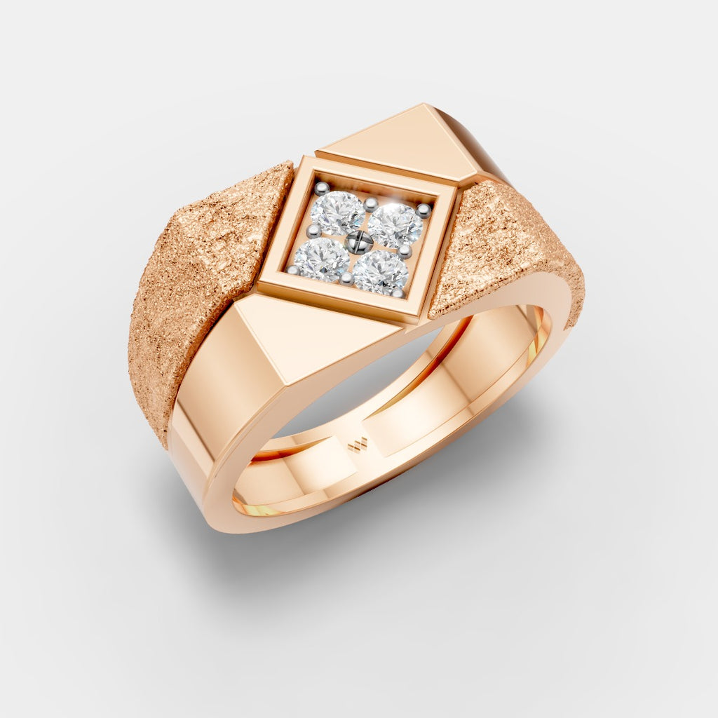 Geometric Diamond Ring