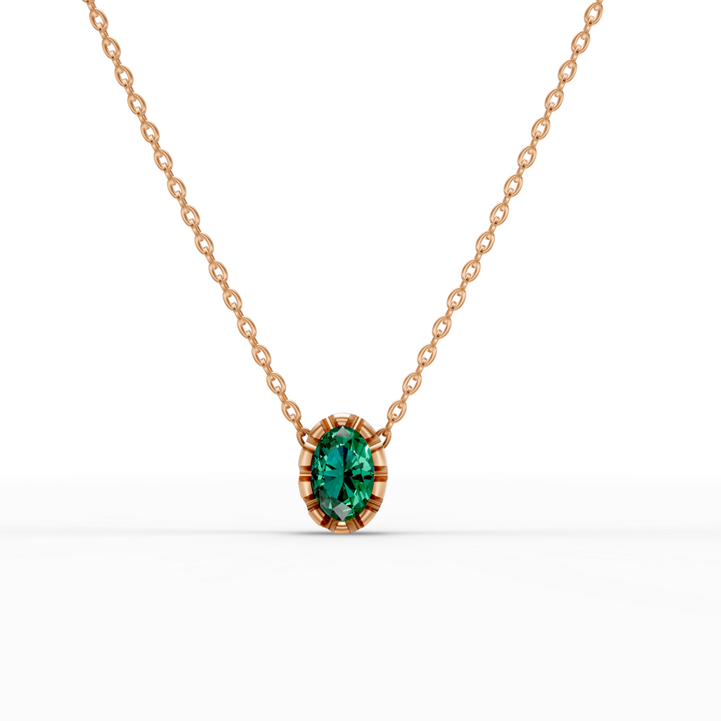 Green Oval Pendant