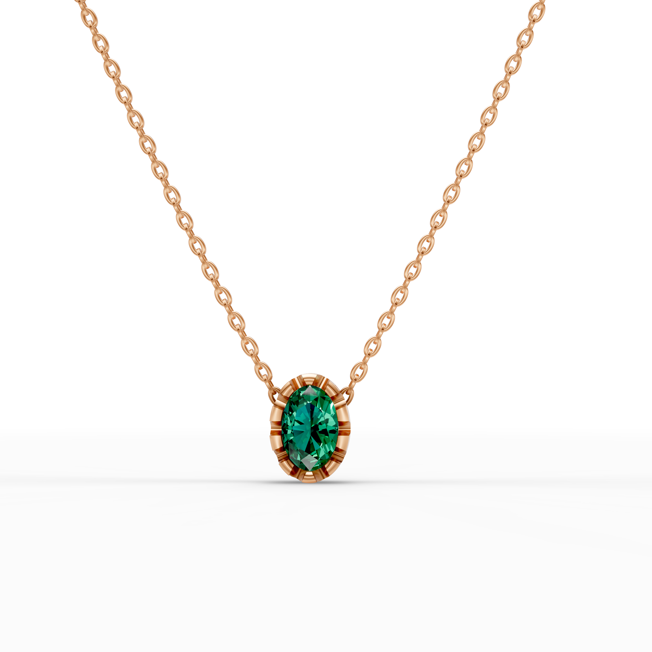 Green Oval Pendant