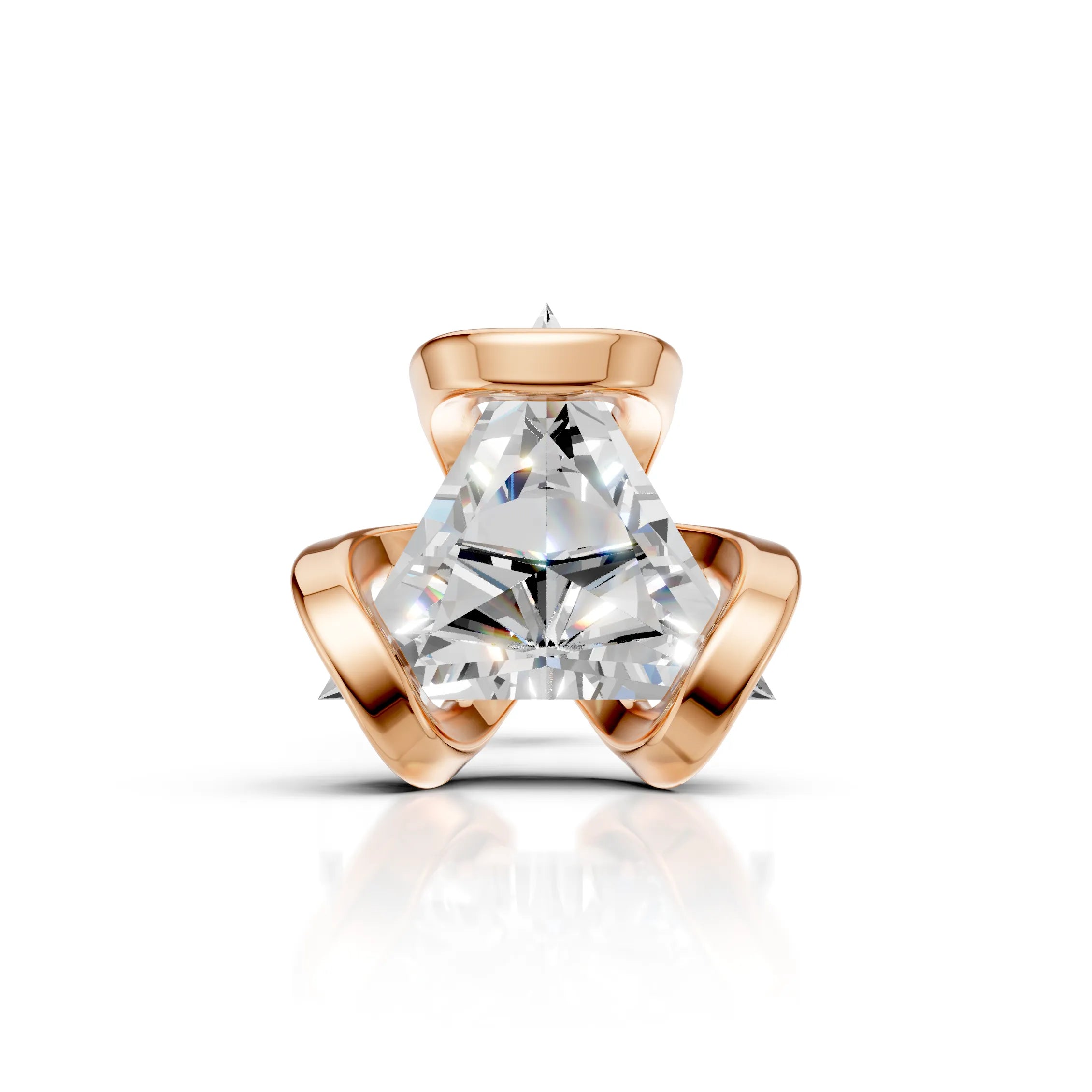 Triangle Cut Wrapped Stud (1 PC)