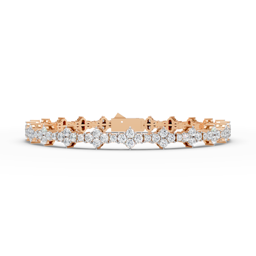 Floral Sparkle Tennis Bracelet