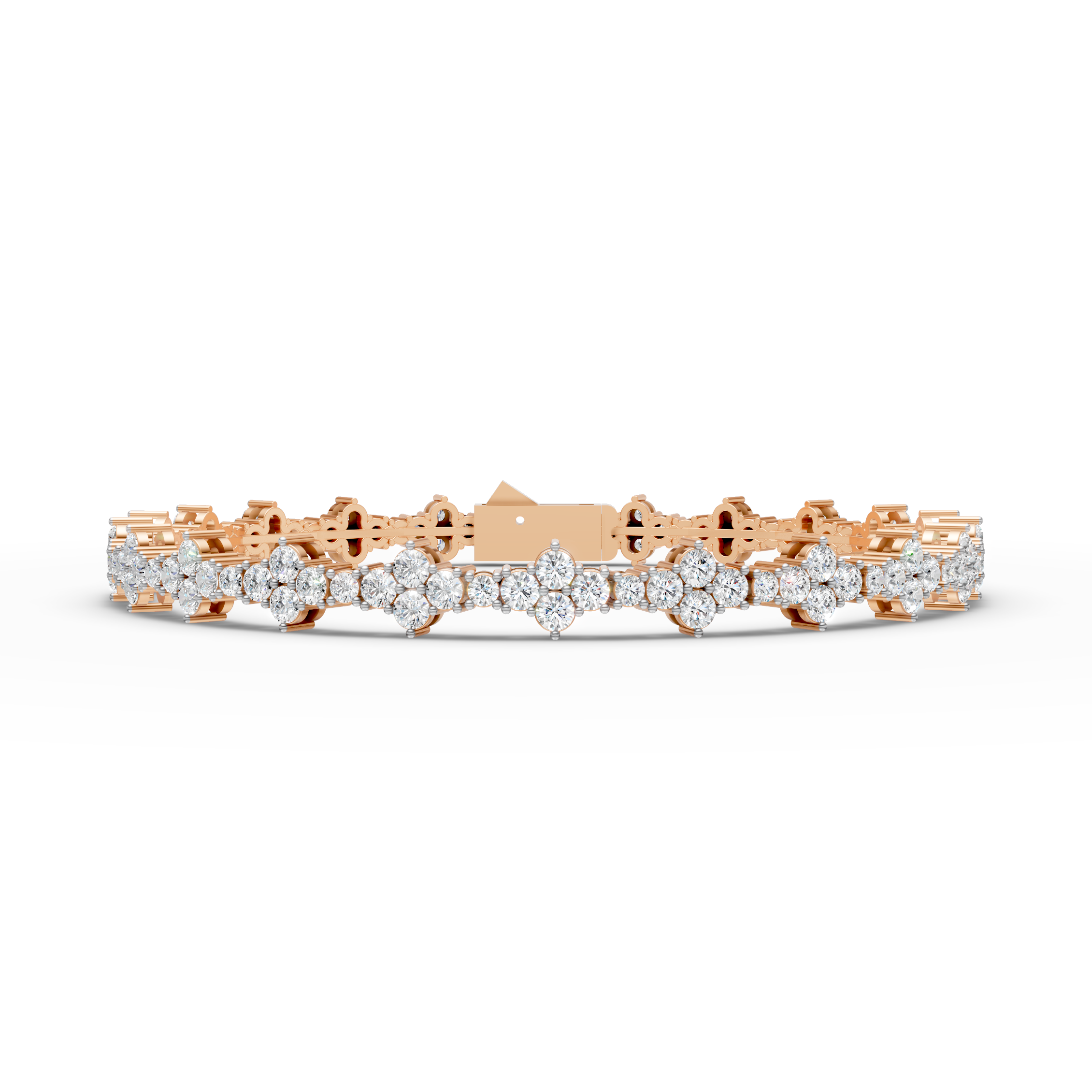 Floral Sparkle Tennis Bracelet
