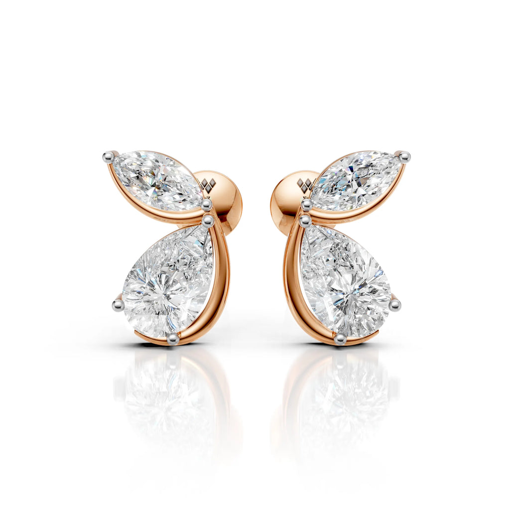 Twin Tear Earrings (1 Pair)