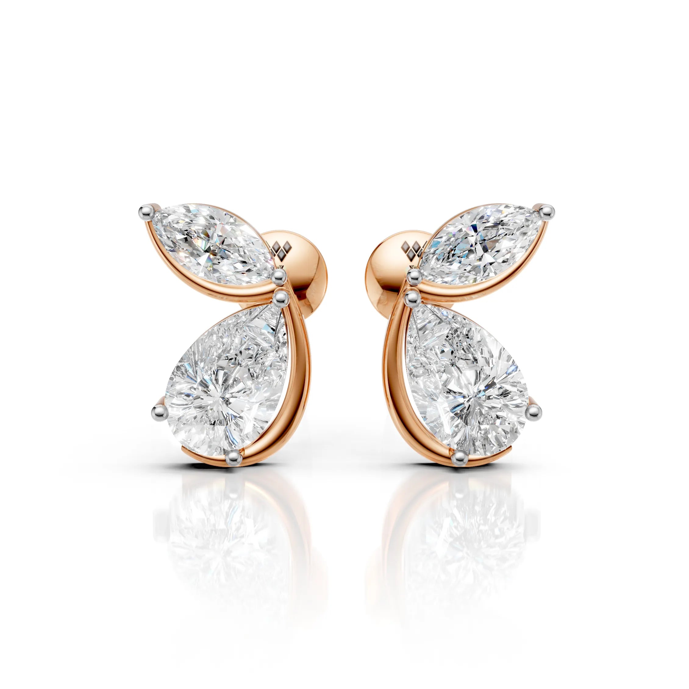 Twin Tear Earrings (1 Pair)
