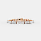 5 MM Princess Cut Tennis Bracelet (Unisex)